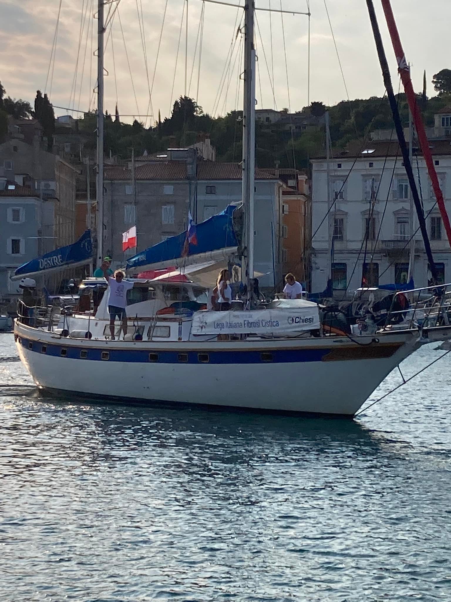 , Partenza dal molo di Pirano di Daniele Scarpa e il suo team, Comunita degli Italiani Giuseppe Tartini Pirano