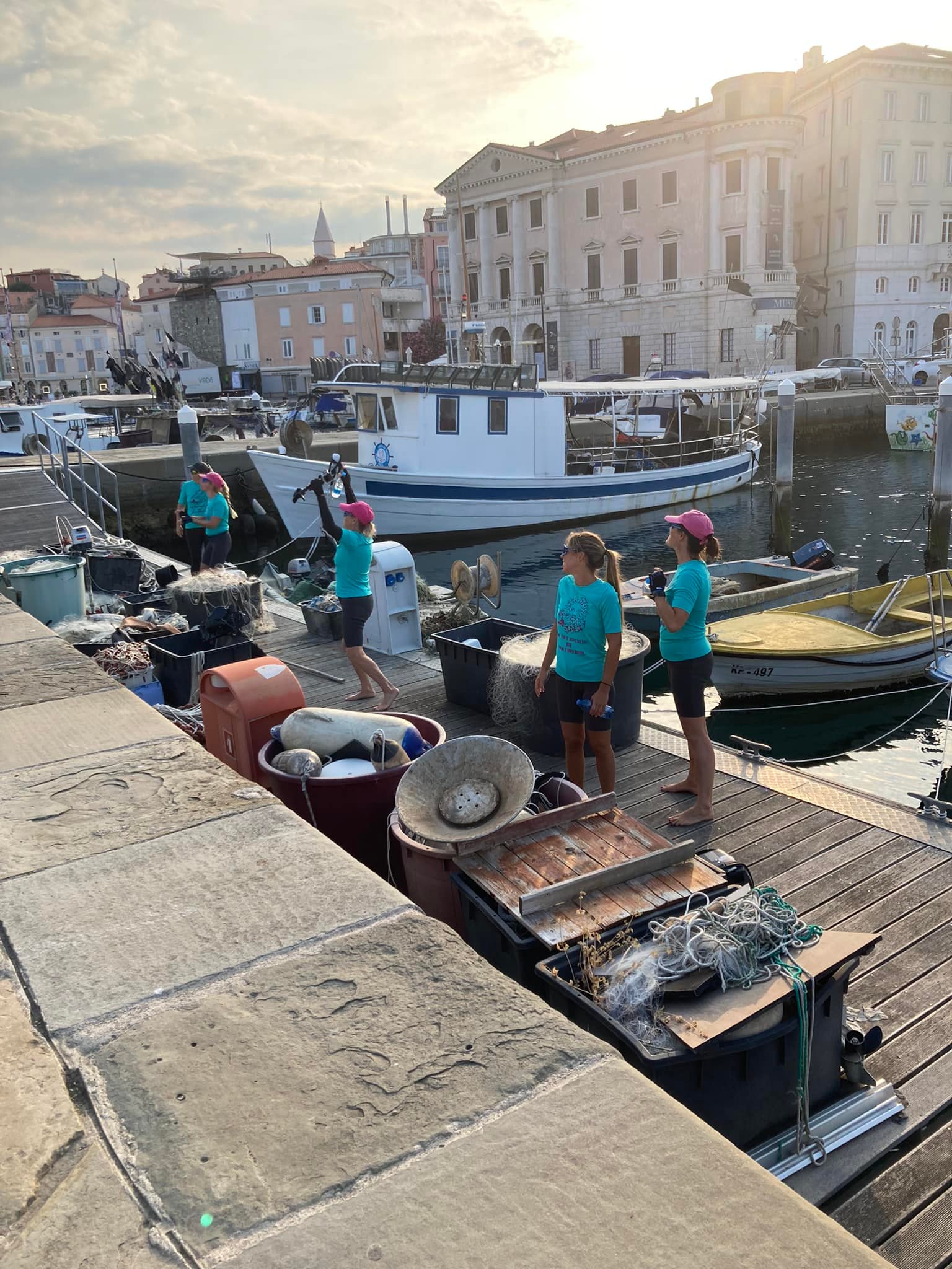 , Partenza dal molo di Pirano di Daniele Scarpa e il suo team, Comunita degli Italiani Giuseppe Tartini Pirano