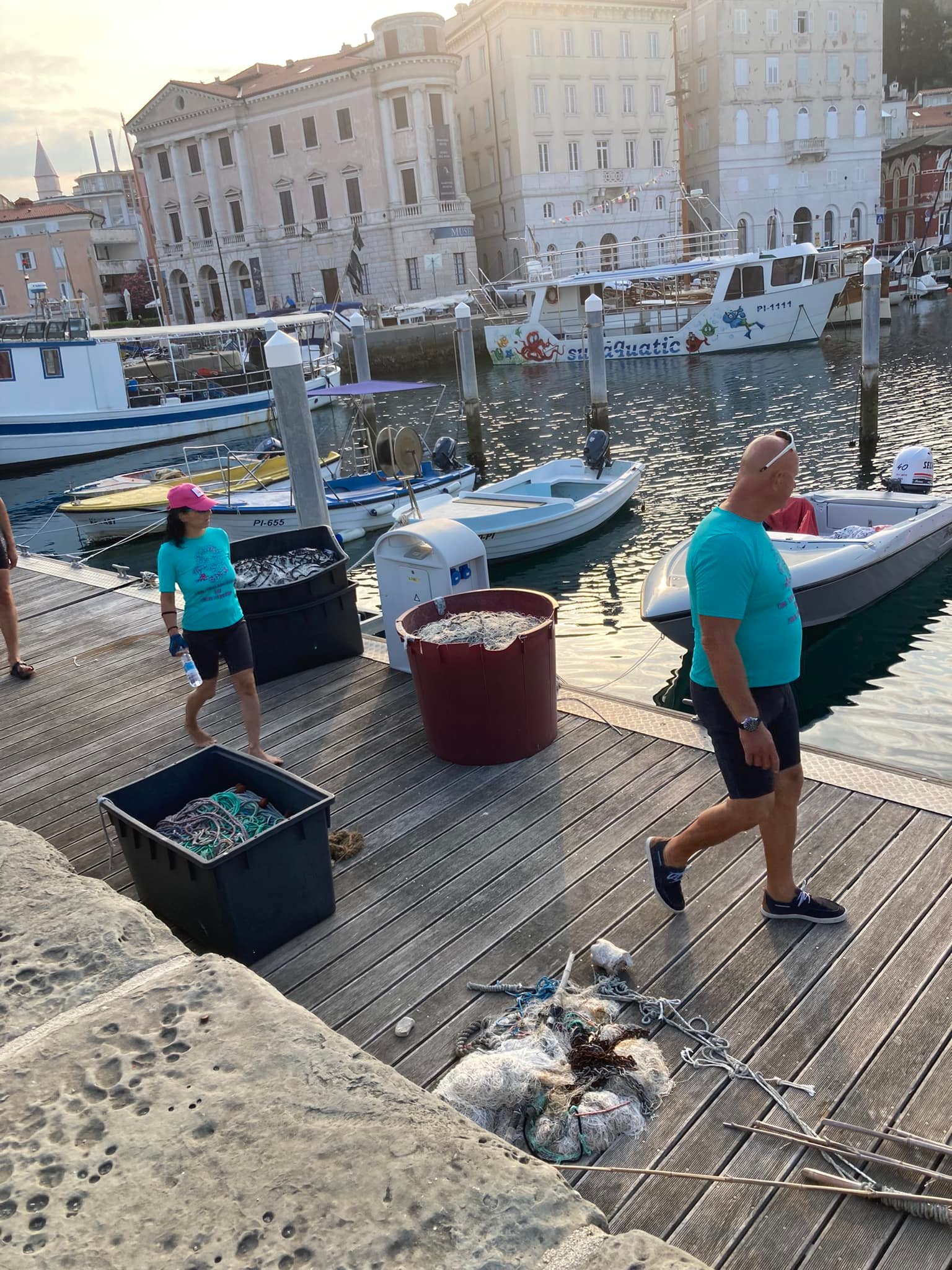 , Partenza dal molo di Pirano di Daniele Scarpa e il suo team, Comunita degli Italiani Giuseppe Tartini Pirano