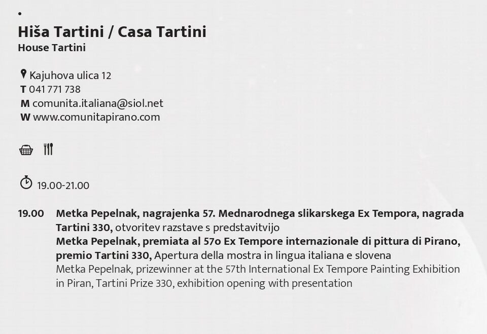 , ZGODOVINA IN KULTURNA DEDIŠČINA, Italijanska skupnost Giuseppe Tartini Piran