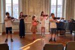 , Foto: Saggio degli allievi del corso di violino, Comunita degli Italiani Giuseppe Tartini Pirano