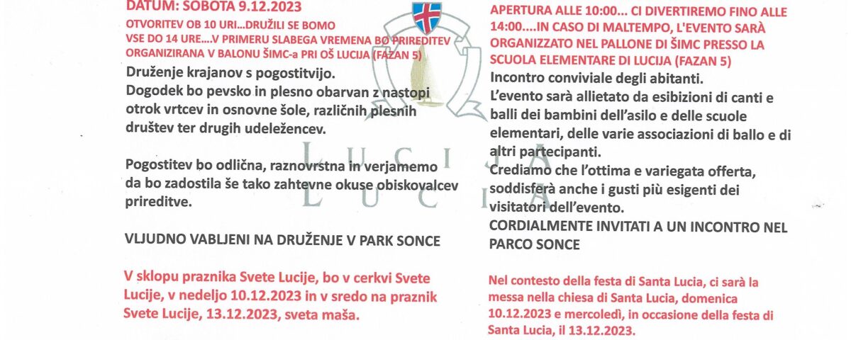 , La prima festa del mese, Comunita degli Italiani Giuseppe Tartini Pirano