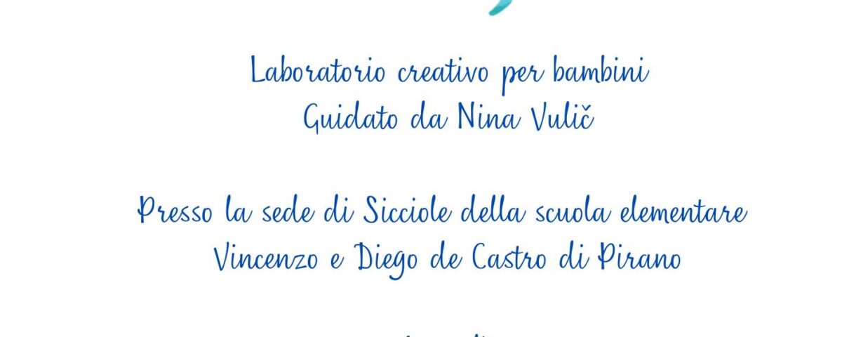 , I prossimi appuntamenti per i più piccoli, Comunita degli Italiani Giuseppe Tartini Pirano