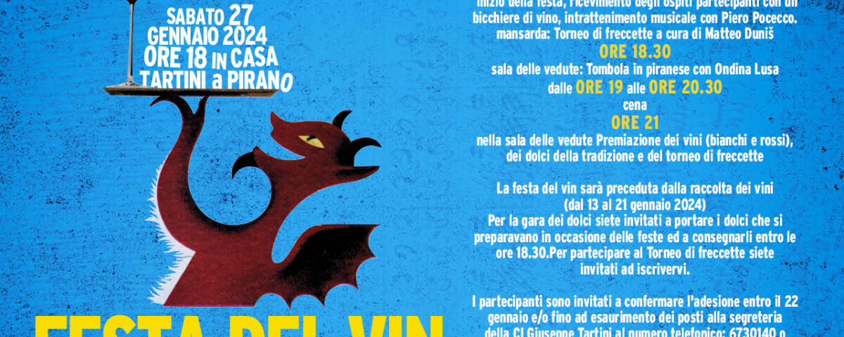 , Gli eventi della settimana, 22 &#8211; 28 gennaio, Comunita degli Italiani Giuseppe Tartini Pirano