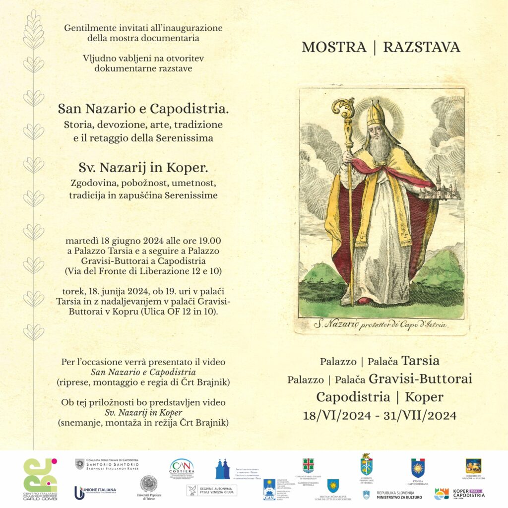 , MOSTRA &#8211; San Nazario e Capodistria, Comunita degli Italiani Giuseppe Tartini Pirano