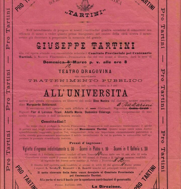 , STORIA E PATRIMONIO CULTURALE, Comunita degli Italiani Giuseppe Tartini Pirano