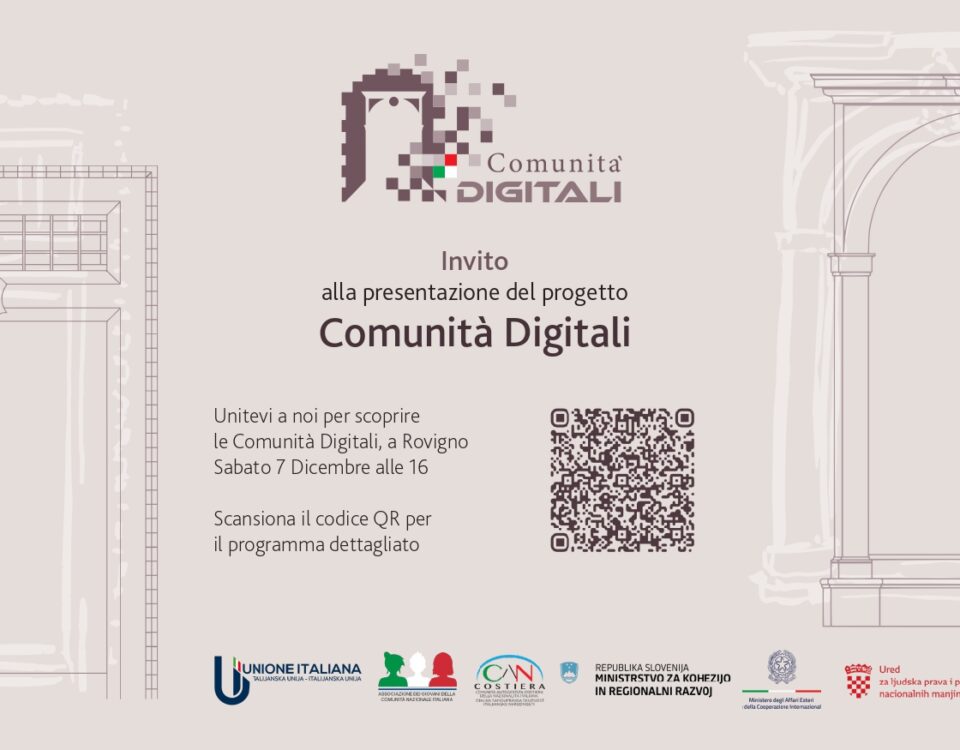 , Predstavitev projekta &#8220;Digitalne skupnosti&#8221; &#8211;  Sektor &#8220;Mladinske dejavnosti&#8221;, Italijanska skupnost Giuseppe Tartini Piran