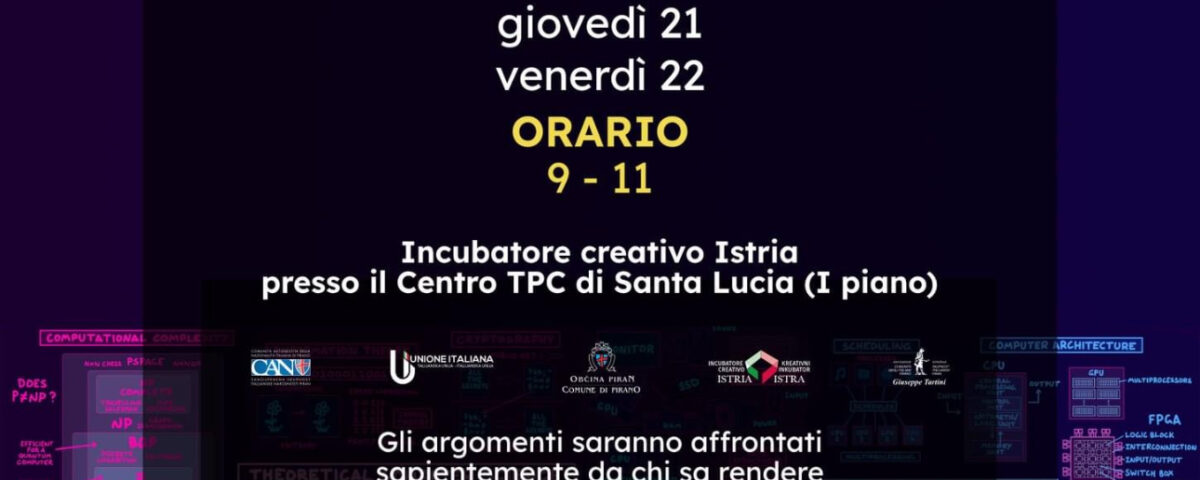 , CORSO DI INFORMATICA DI BASE E DI UTILIZZO DI INTERNET PER OVER 60, Comunita degli Italiani Giuseppe Tartini Pirano