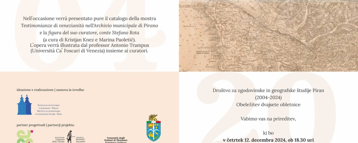 , 20. obletnica DRUŠTVA ZA ZGODOVINSKE IN GEOGRAFSKE ŠTUDIJE PIRAN, Italijanska skupnost Giuseppe Tartini Piran