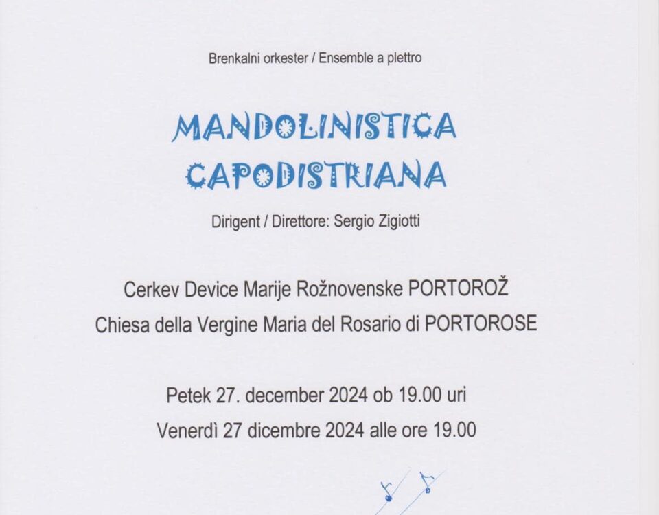 , Concerto di Natale, Comunita degli Italiani Giuseppe Tartini Pirano