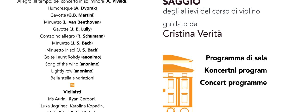 , Glasbeni četrtek, Italijanska skupnost Giuseppe Tartini Piran