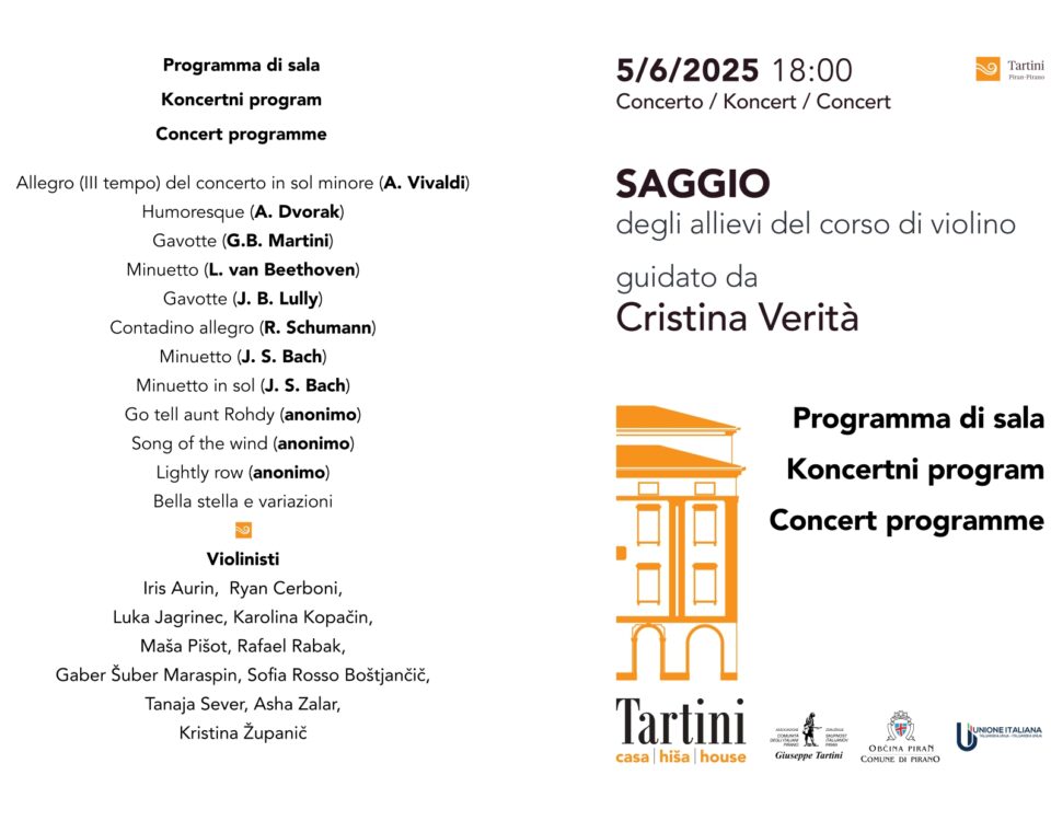 , Giovedì in musica, Comunita degli Italiani Giuseppe Tartini Pirano