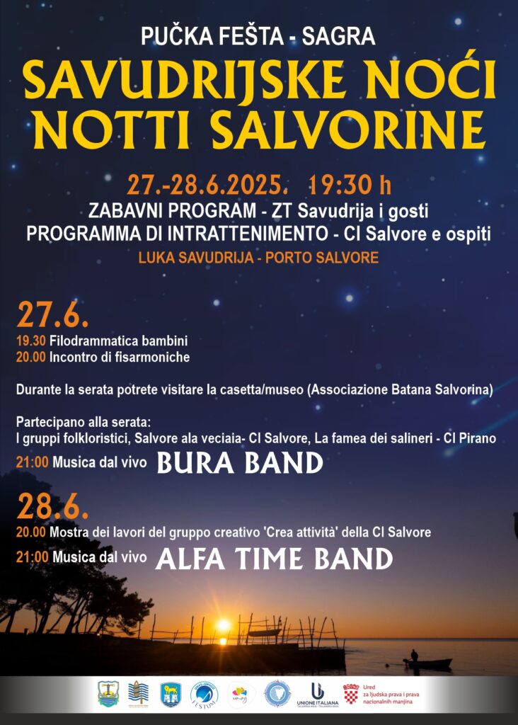 , INVITO &#8211; Notti salvorine 2025, Comunita degli Italiani Giuseppe Tartini Pirano