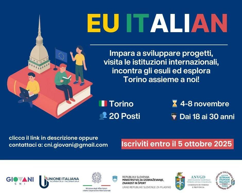 , Le iscrizioni a EU Italian sono ufficialmente aperte, Comunita degli Italiani Giuseppe Tartini Pirano