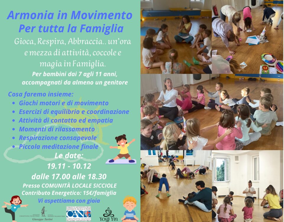 , VABILO: Harmonija gibanja, Italijanska skupnost Giuseppe Tartini Piran