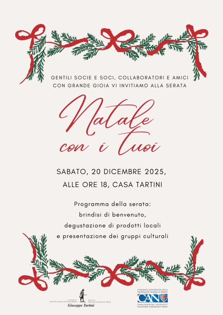 , NATALE CON I TUOI, Comunita degli Italiani Giuseppe Tartini Pirano