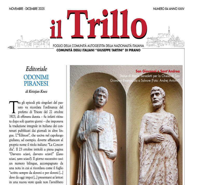 , il Trillo n. 84, Comunita degli Italiani Giuseppe Tartini Pirano