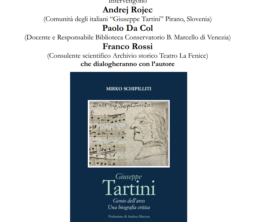 , “Genio dell’arco” al Teatro La Fenice, Comunita degli Italiani Giuseppe Tartini Pirano