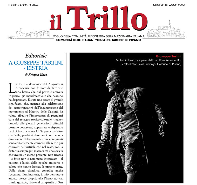 , il Trillo n. 88, Comunita degli Italiani Giuseppe Tartini Pirano